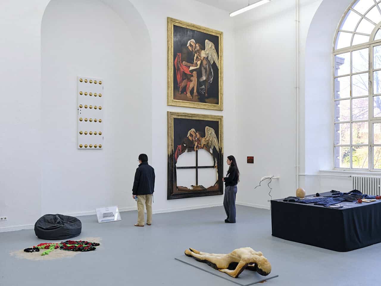 Greater Than Zero installed during Rundgang at Kunstakademie Düsseldorf