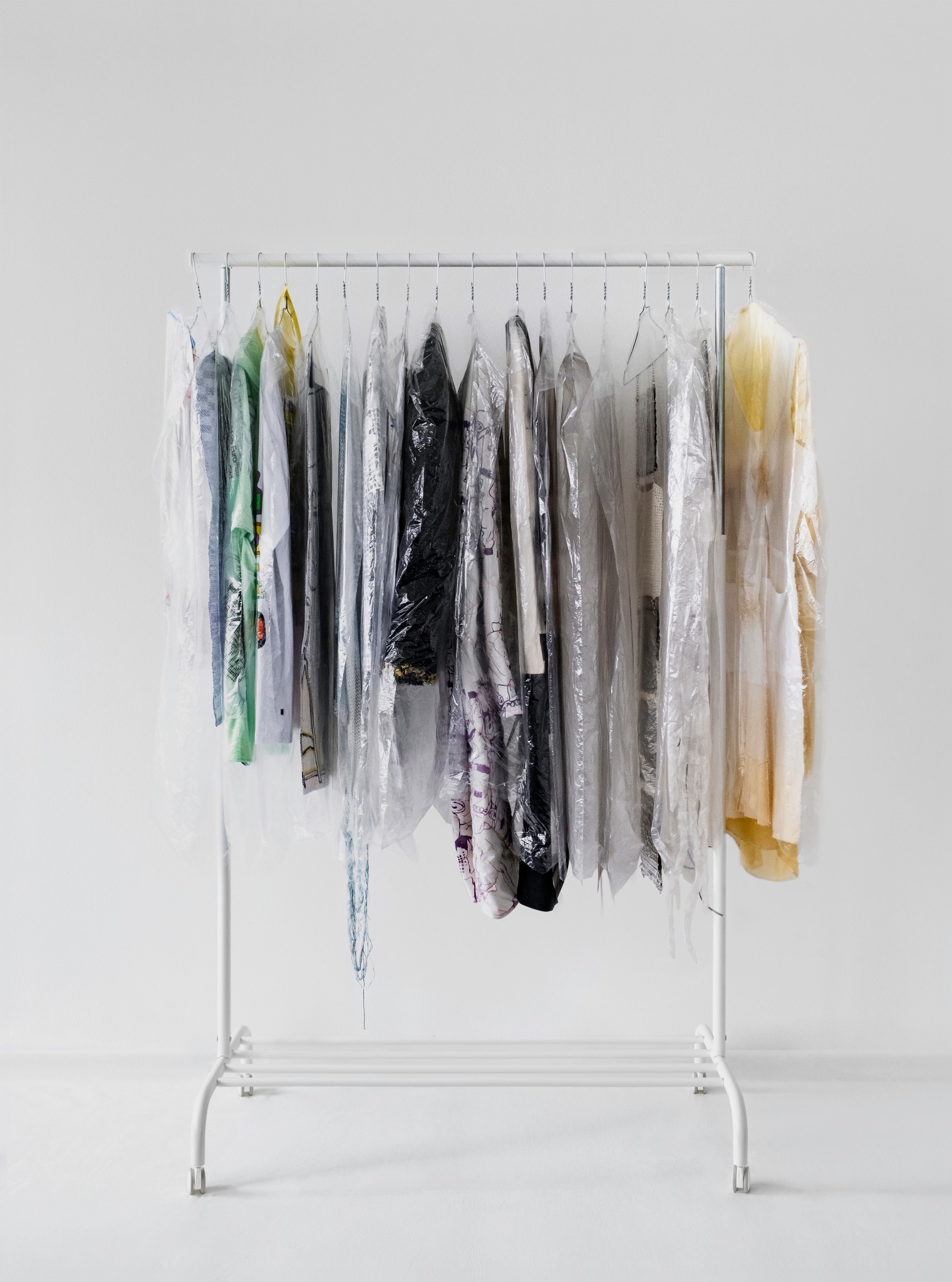 Installation view of laundry works — Forms of Preservation