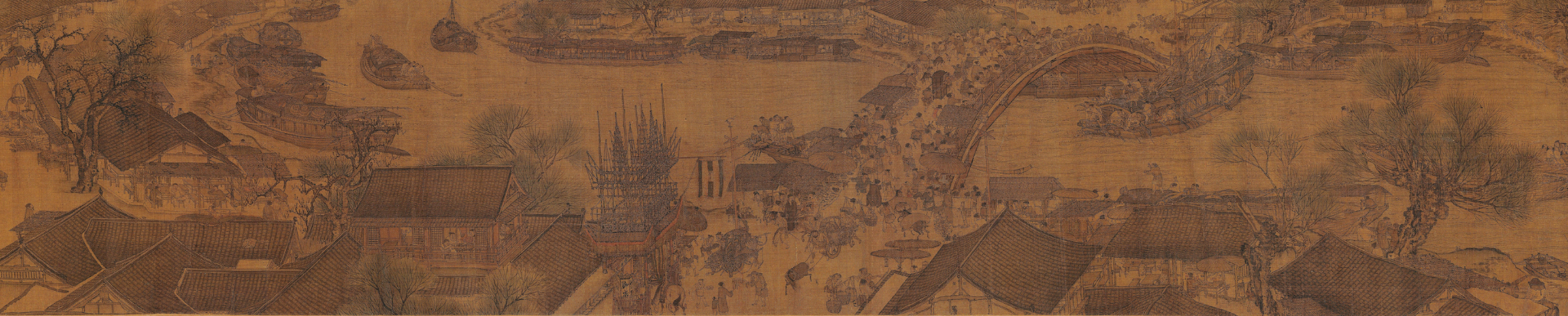 Detail from the original Qingming Shanghe Tu by Zhang Zeduan